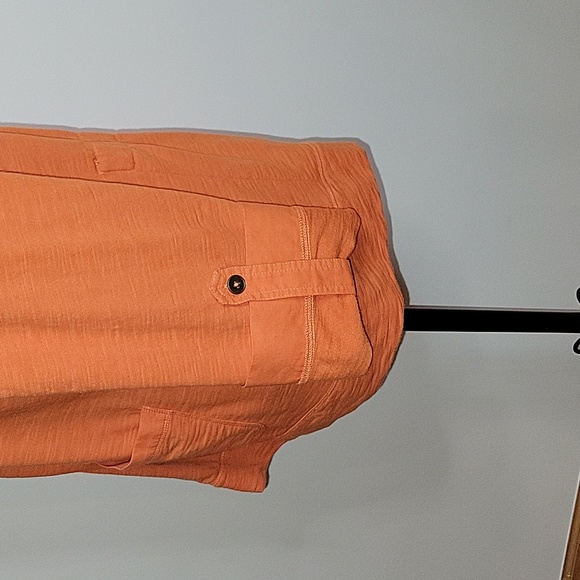 Zenergy by Chicos 2 pocket full zipper button up sleeve jacket womens size 2 - Picture 5 of 10